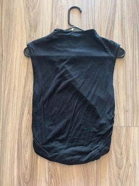 Sleeveless Black Mock Neck Women's Top